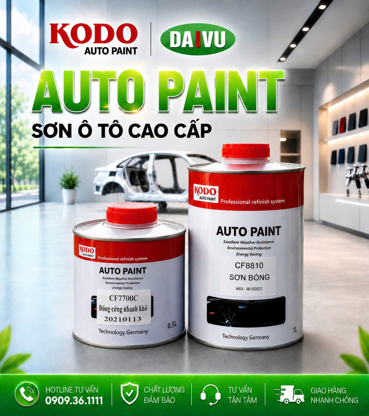 Dầu bóng và đông cứng cao cấp KODO (Tỉ lệ 2:1)