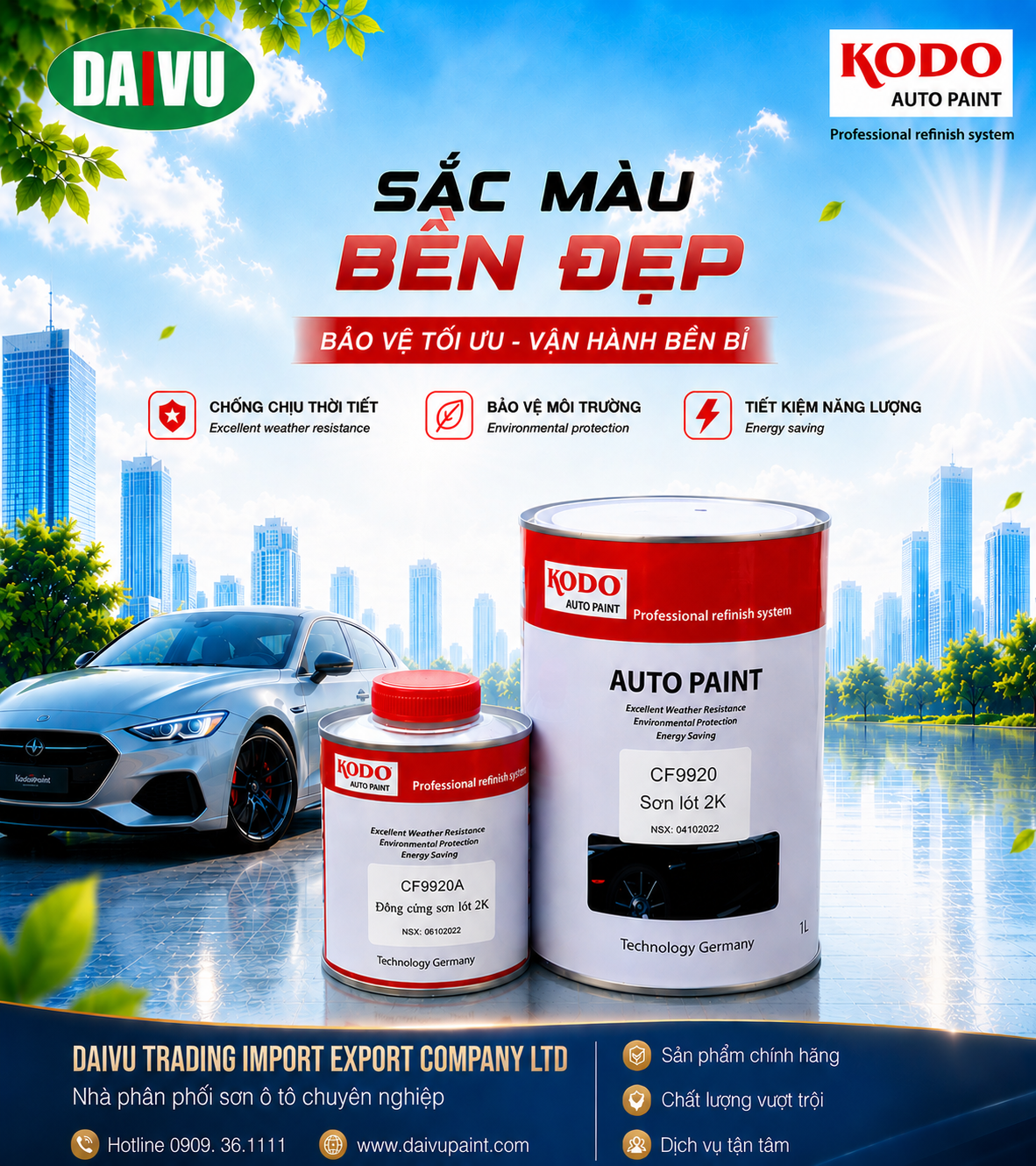 Sơn lót 2K KODO (tỷ lệ 4:1)