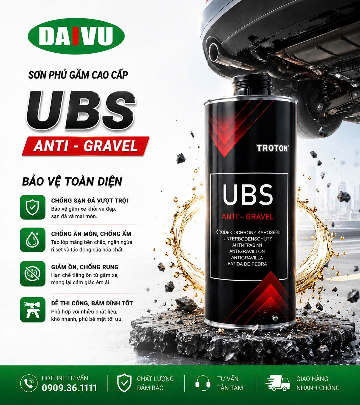 Sơn lót gầm Troton UBS  