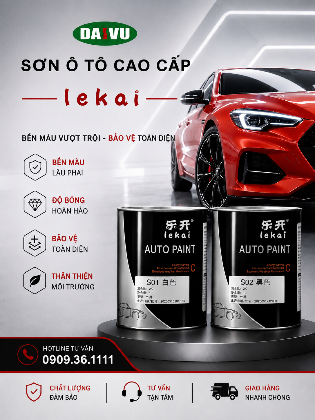 Sơn màu camay 1K LEKAI