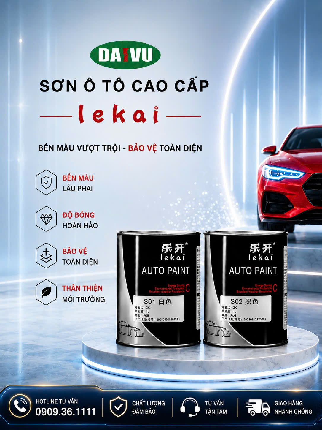 Sơn màu camay 1K LEKAI