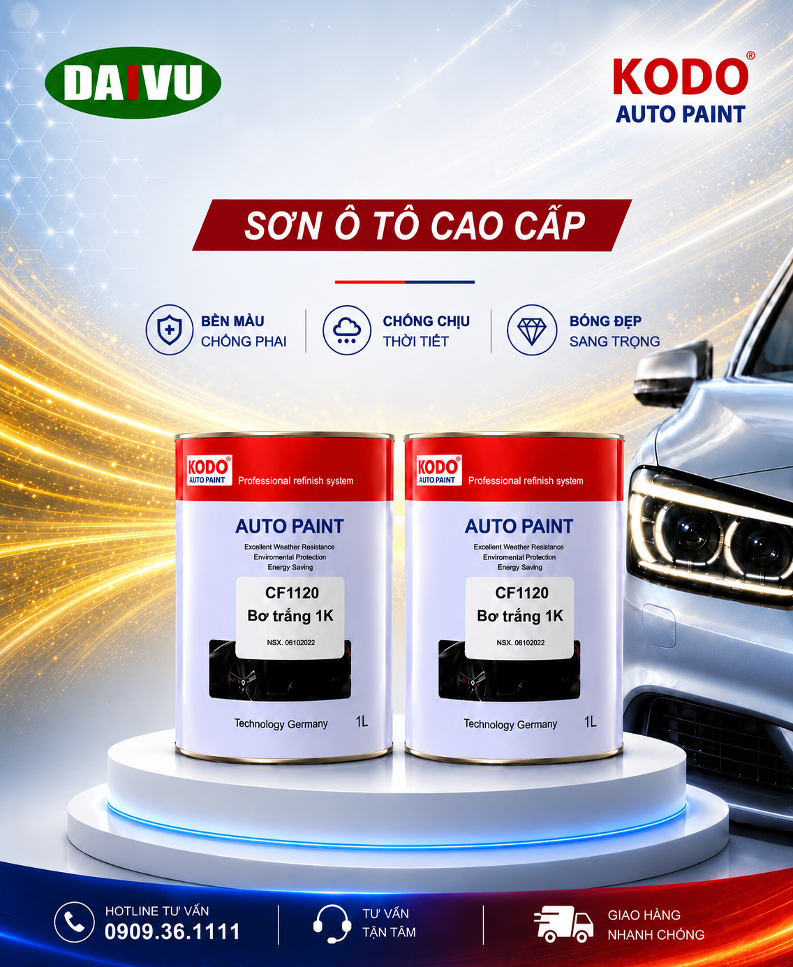 Sơn màu camy 1K KODO
