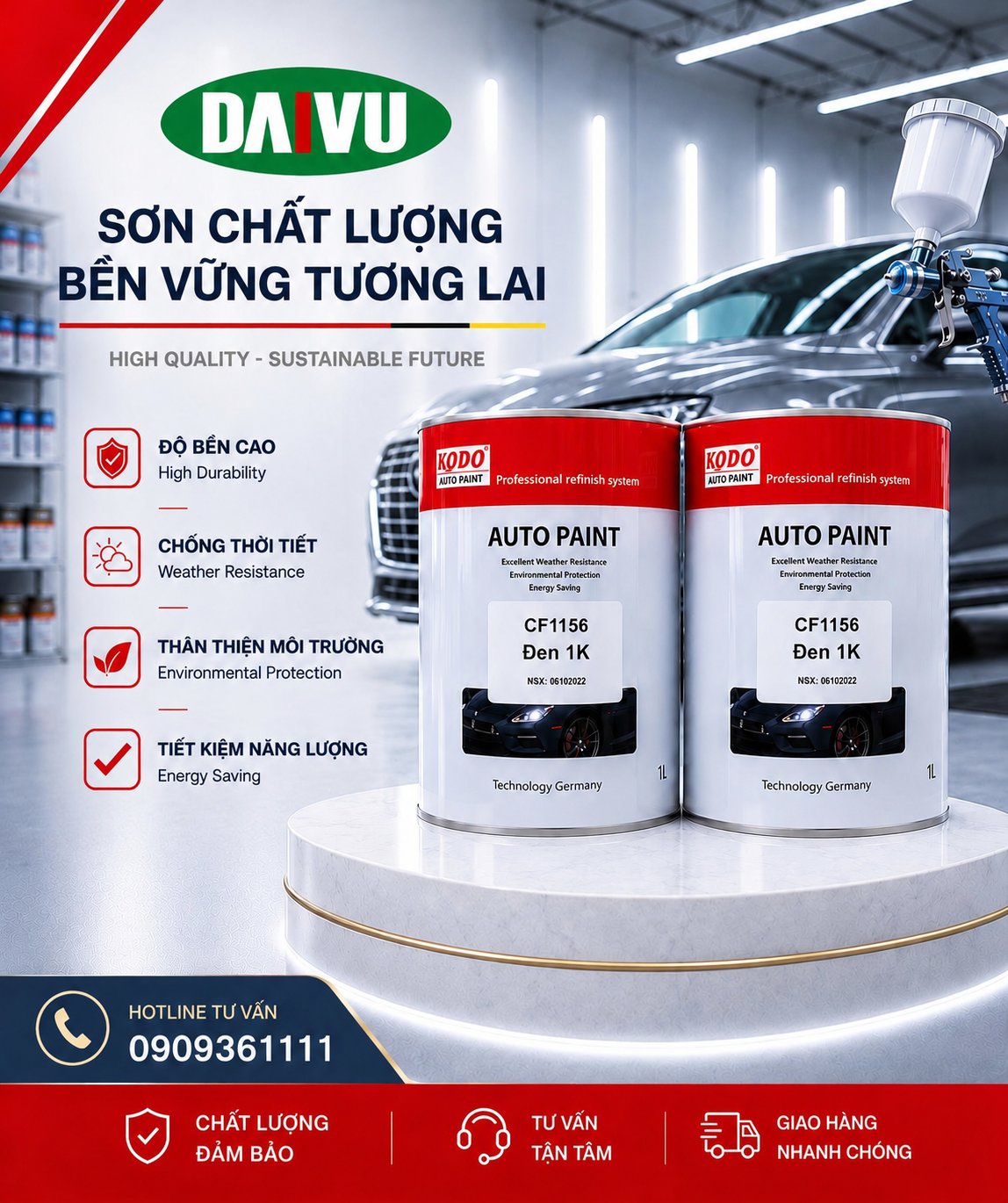 Sơn màu gốc 1K KODO