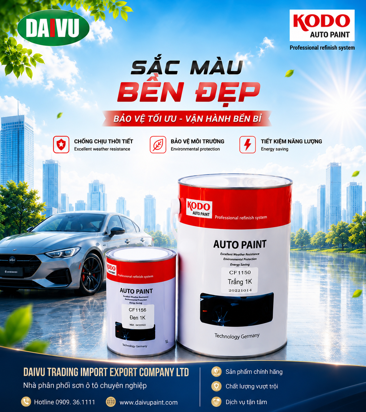Sơn màu gốc 1K KODO