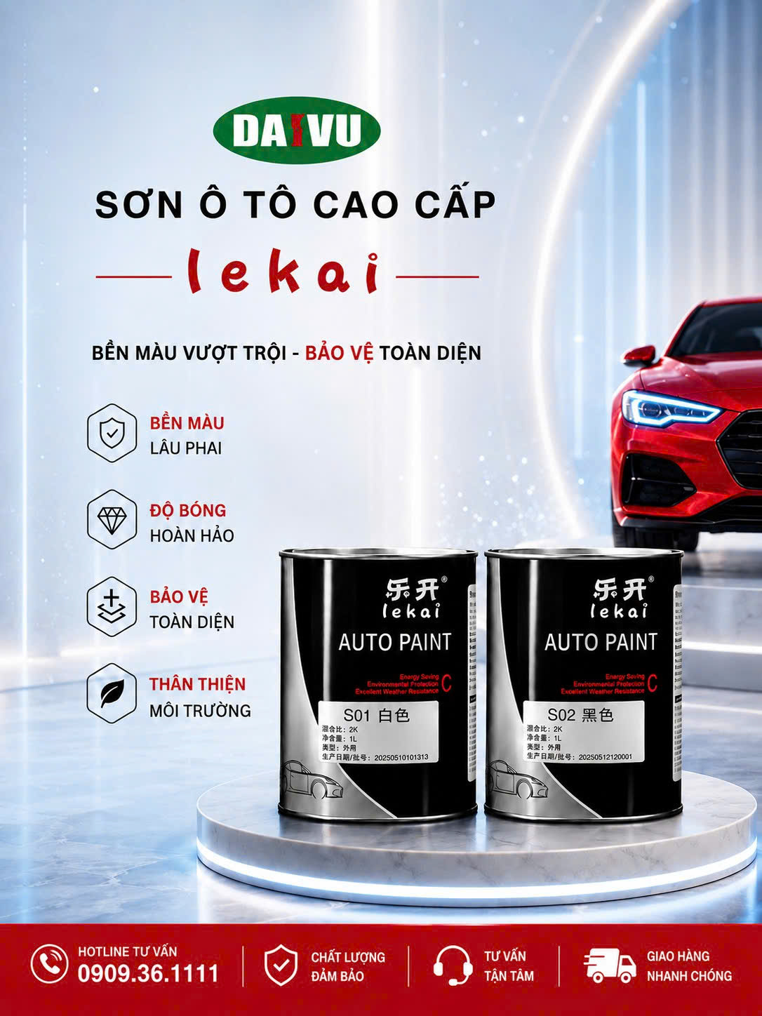 Sơn màu gốc 1K LEKAI