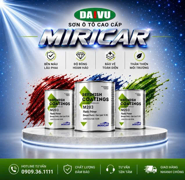 Sơn màu gốc 1K MIRCAR