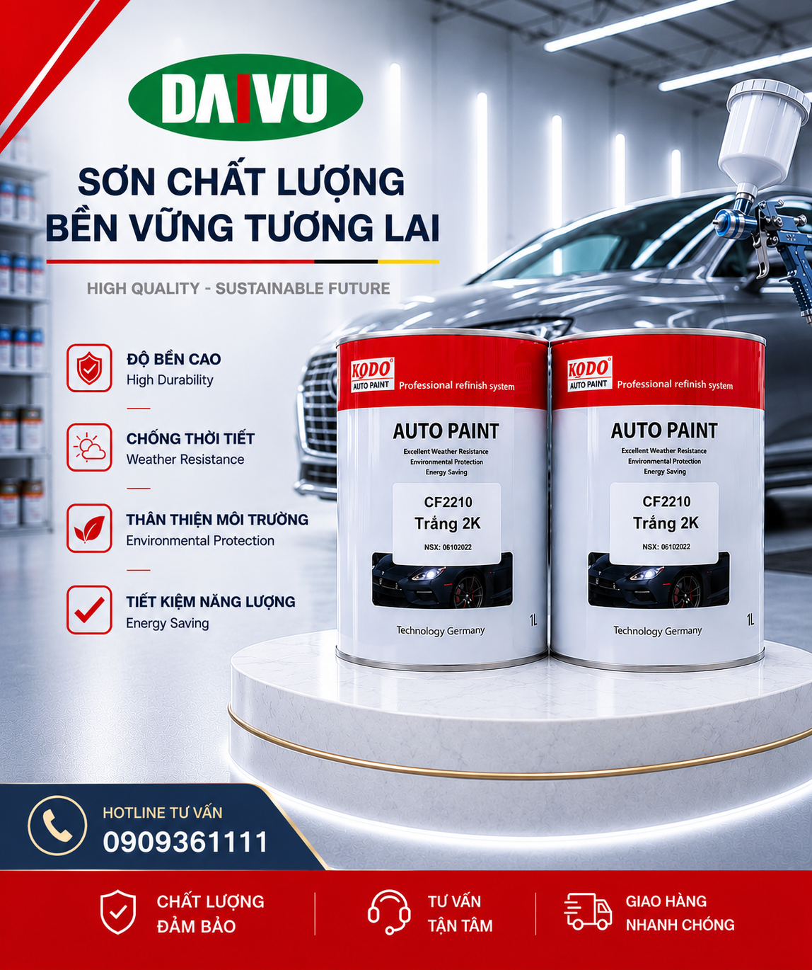Sơn màu gốc 2K KODO