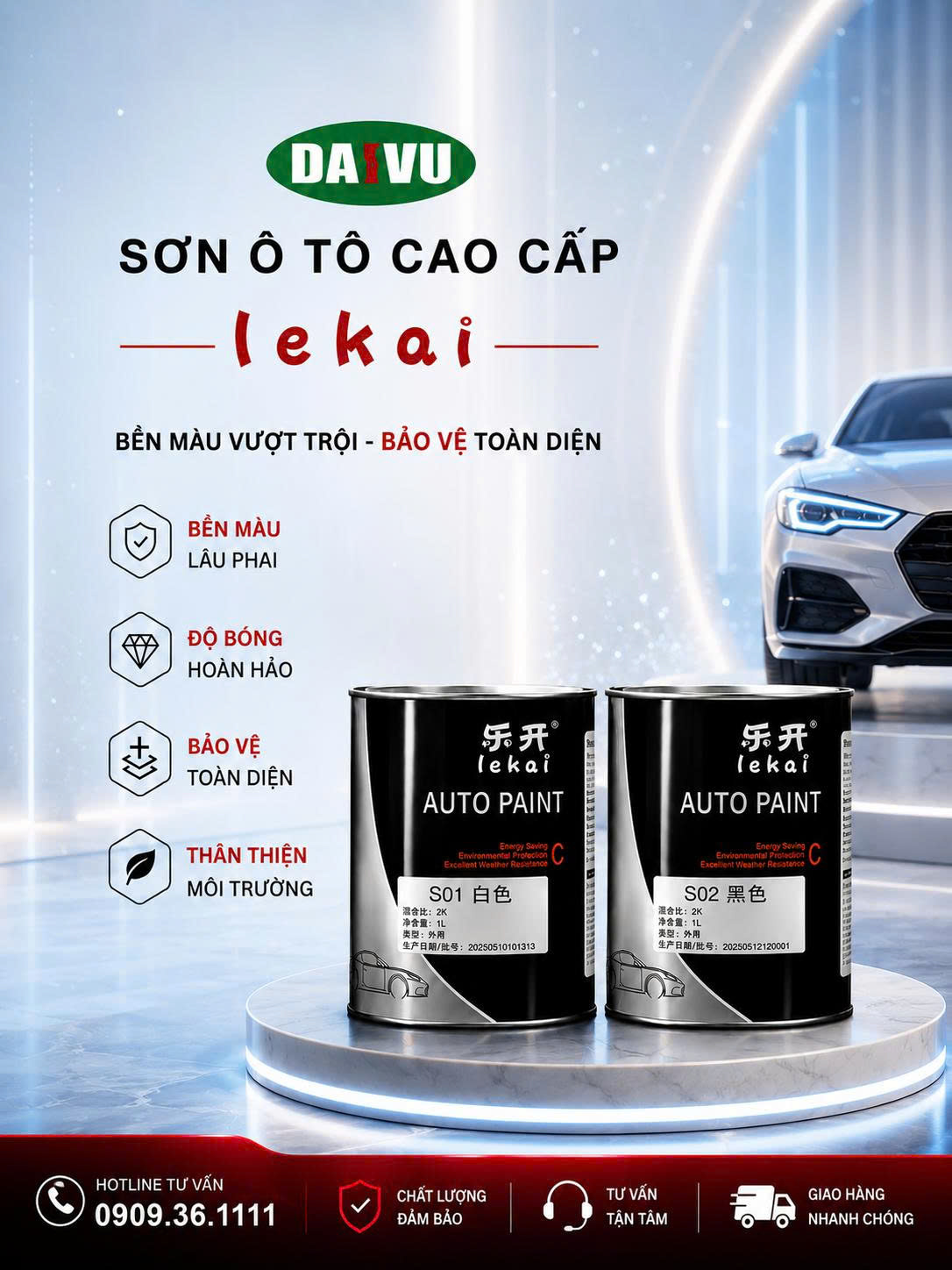 Sơn màu gốc 2K LEKAI