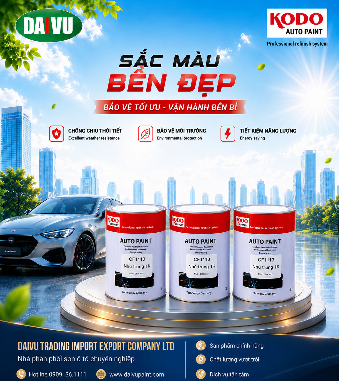 Sơn màu nhũ 1K KODO