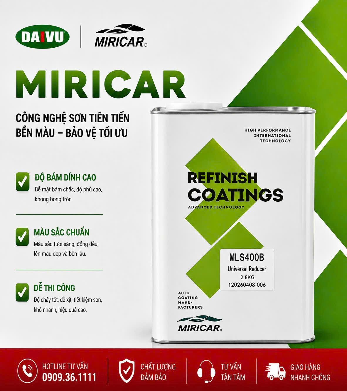 Xăng pha sơn MIRICAR